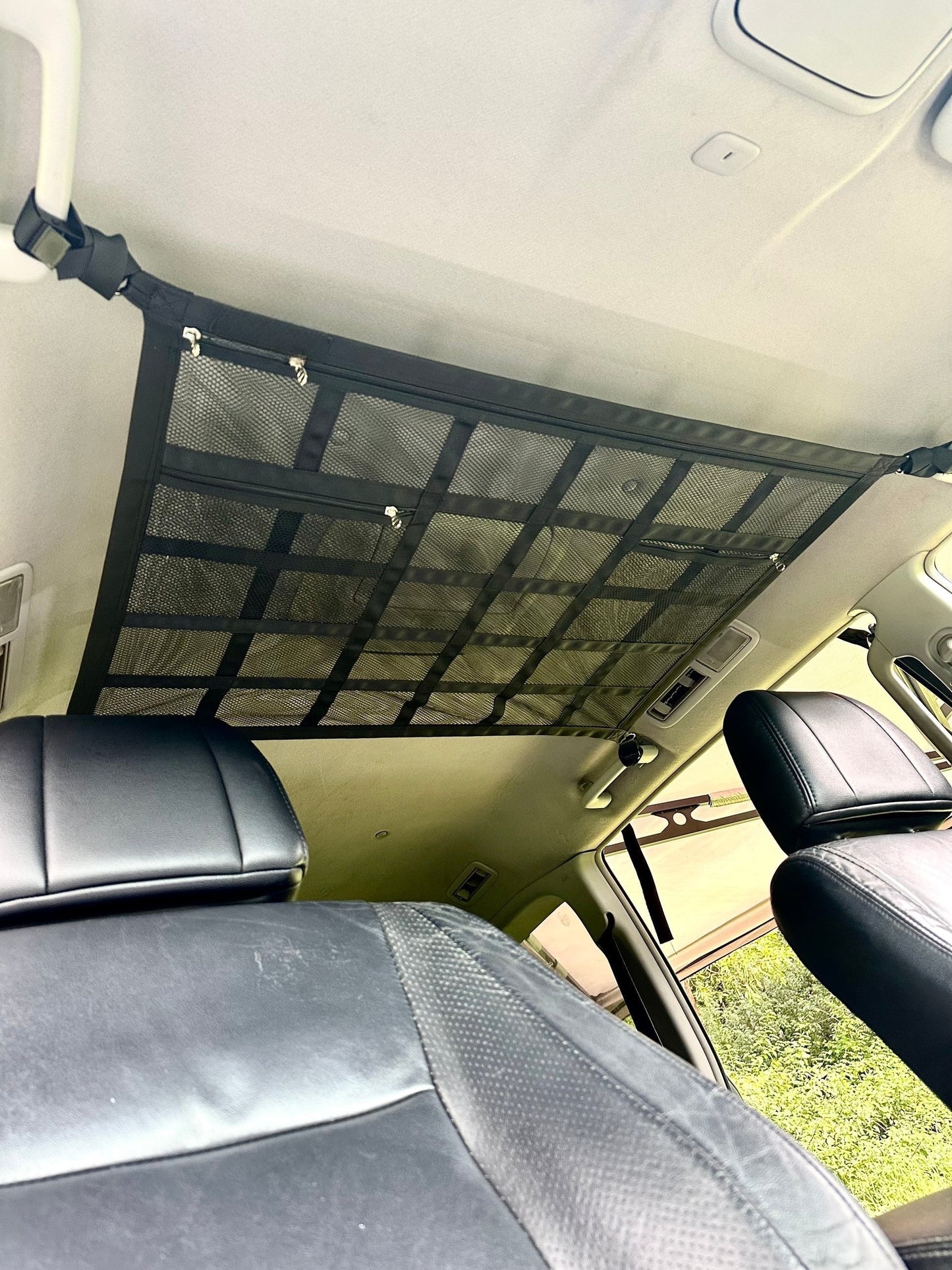 🚤 Save 50%! 🎣 Overhead Mesh Storage Net – Multi‑pocket & adjustable for SUV/van ✨