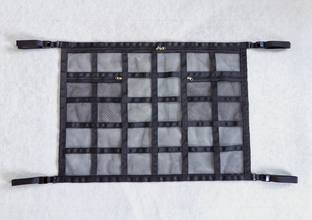 🚤 Save 50%! 🎣 Overhead Mesh Storage Net – Multi‑pocket & adjustable for SUV/van ✨