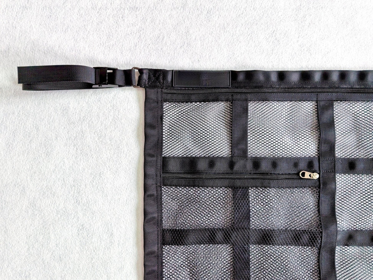 🚤 Save 50%! 🎣 Overhead Mesh Storage Net – Multi‑pocket & adjustable for SUV/van ✨