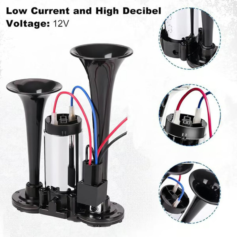 ⏳🔥LIMITED-TIME 50% OFF! ⏰🚨 Train Air Horn 120dB – Fits Trucks, Cars & Boats | 12V/24V, Waterproof & Tool-Free Install 🚛🔊