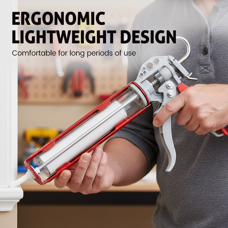 🏆Value Bundle: Bearing Caulking Gun with Rotating Barrel + Caulking Scrapers