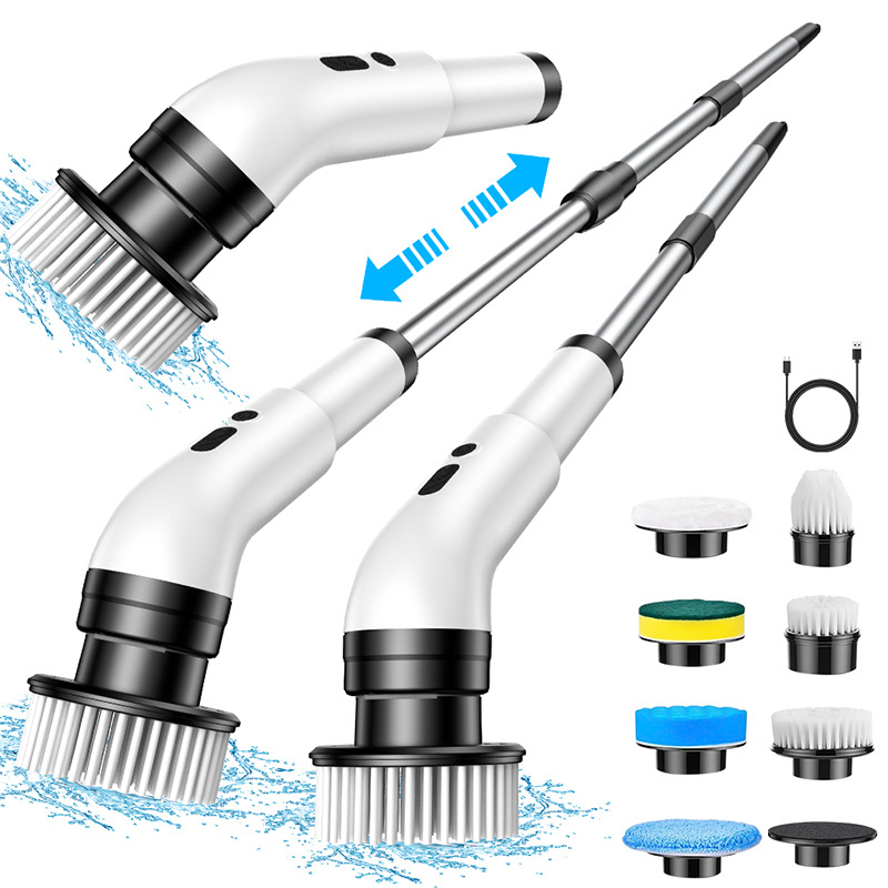 ⚡🧽Multi‑Function Electric Brush – IPX7 waterproof, dual speed. Interchangeable heads. Effortless grime removal. 🛡️⚡