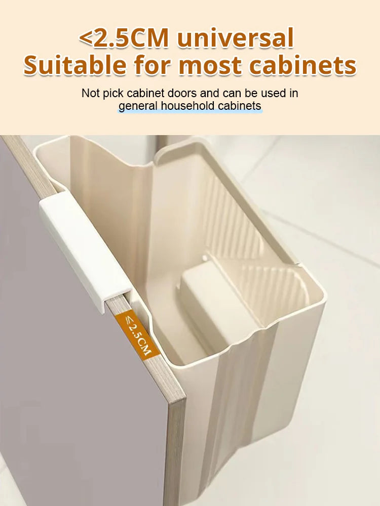 ⏳LAST DAY SALE ONLY ￡7.99!!💞10K+ SOLD🎁Folding Hanging Trash Can 🗑️No-bend foldable design, strong base & scraper clasp. Eco-friendly kitchen essential – stock up & save! 🍃✅