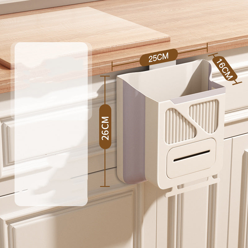 ⏳LAST DAY SALE ONLY ￡7.99!!💞10K+ SOLD🎁Folding Hanging Trash Can 🗑️No-bend foldable design, strong base & scraper clasp. Eco-friendly kitchen essential – stock up & save! 🍃✅