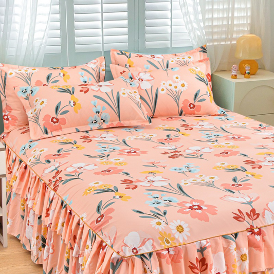 ⏳Limited-time 49% off⏰3-Piece Ruffled Bed Skirt Set🛏️