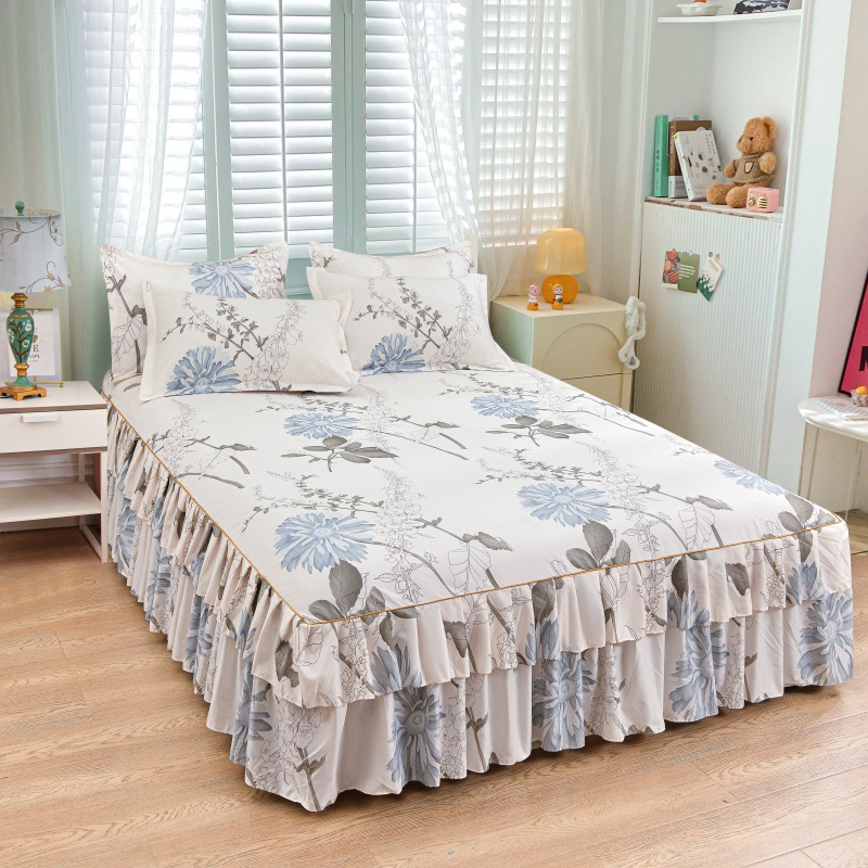 ⏳Limited-time 49% off⏰3-Piece Ruffled Bed Skirt Set🛏️