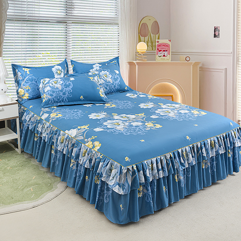 ⏳Limited-time 49% off⏰3-Piece Ruffled Bed Skirt Set🛏️