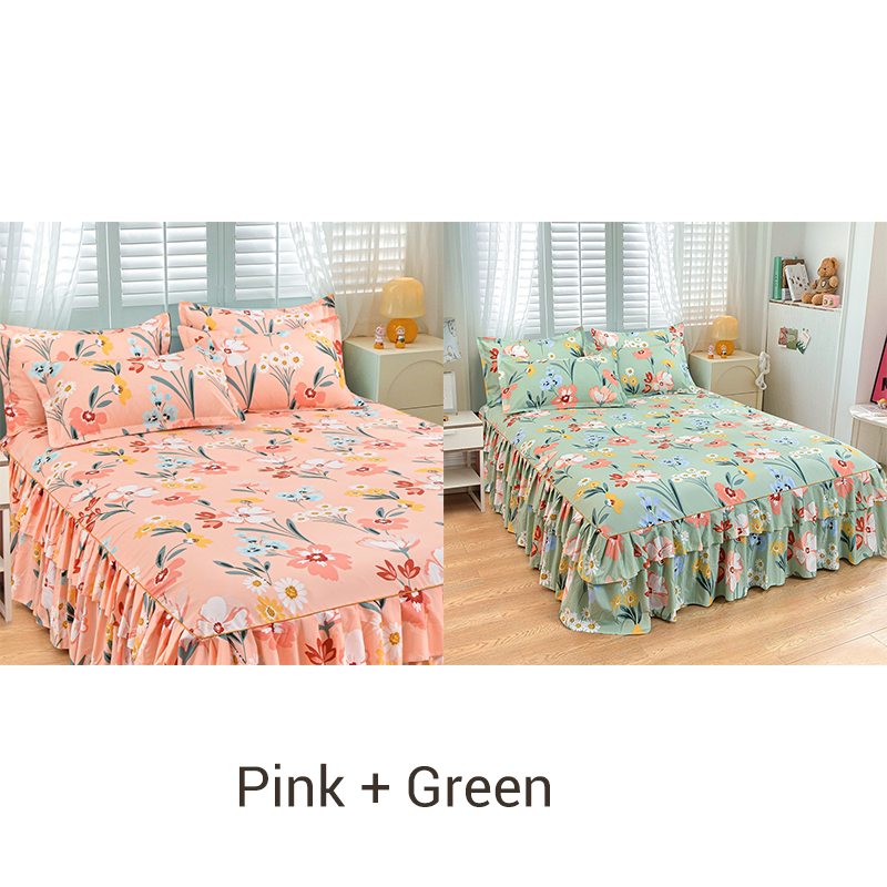 ⏳Limited-time 49% off⏰3-Piece Ruffled Bed Skirt Set🛏️