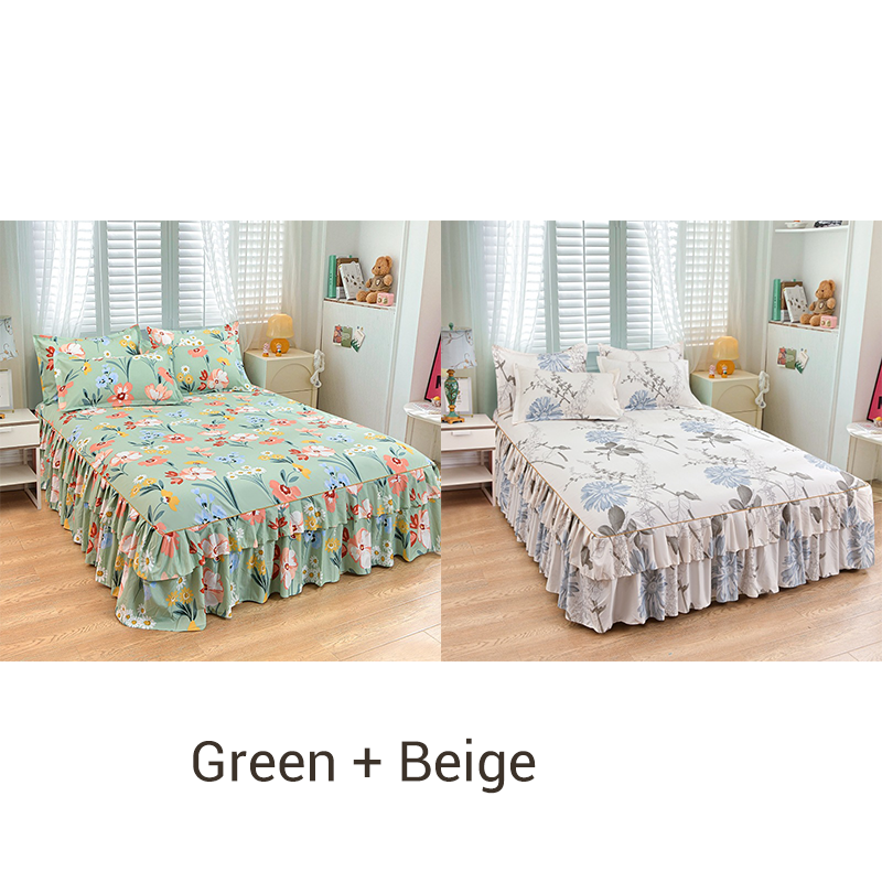 ⏳Limited-time 49% off⏰3-Piece Ruffled Bed Skirt Set🛏️