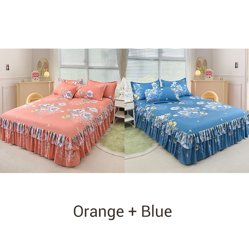 ⏳Limited-time 49% off⏰3-Piece Ruffled Bed Skirt Set🛏️