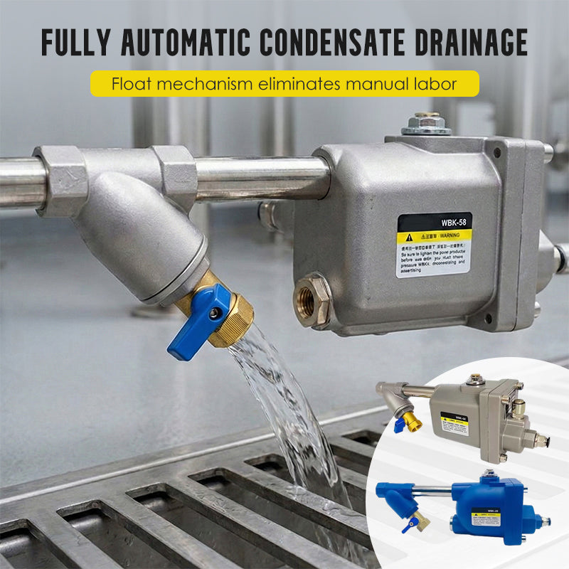 ⚙️ 50% OFF NOW! 💨 Automatic Drain Valve – Zero Air Loss, Prevents Corrosion & Easy Installation 🔧