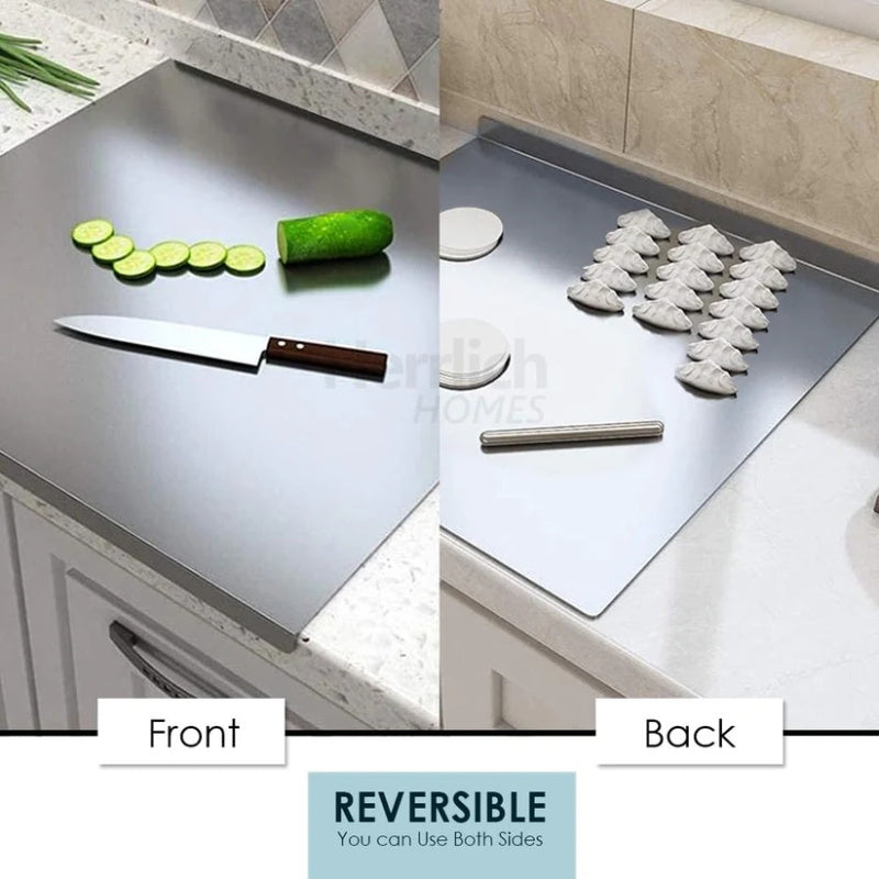 🔪 50% OFF NOW! 🥩 304 Stainless Steel Cutting Board – Durable, easy-clean & odor-resistant – Perfect for meat, baking & daily kitchen prep 🧑‍🍳