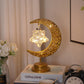 🌙✨ Decorative LED Moon Light Table Lamp – Realistic Lunar & Star Design with Warm Golden Glow for Bedrooms, Desks & Dreamy Spaces!