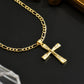 ✝️ 50% OFF NOW! ✨ Gold Crucifix Necklace – Detailed INRI Motif, Adjustable Figaro Chain & Hypoallergenic Finish 💛