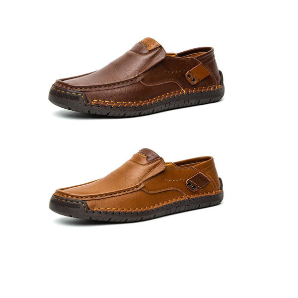 💎47% OFF! 💎 Classic Men’s Slip-On Leather Shoes – Premium Calfskin, All-Day Comfort & Effortless Style