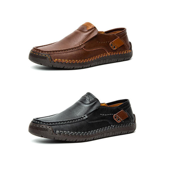 💎47% OFF! 💎 Classic Men’s Slip-On Leather Shoes – Premium Calfskin, All-Day Comfort & Effortless Style