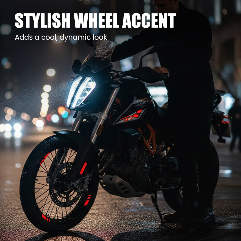 ⏳New Year Sale Buy 1 Get 1 Free💥Motorcycle Reflective Wheel Rim Stickers