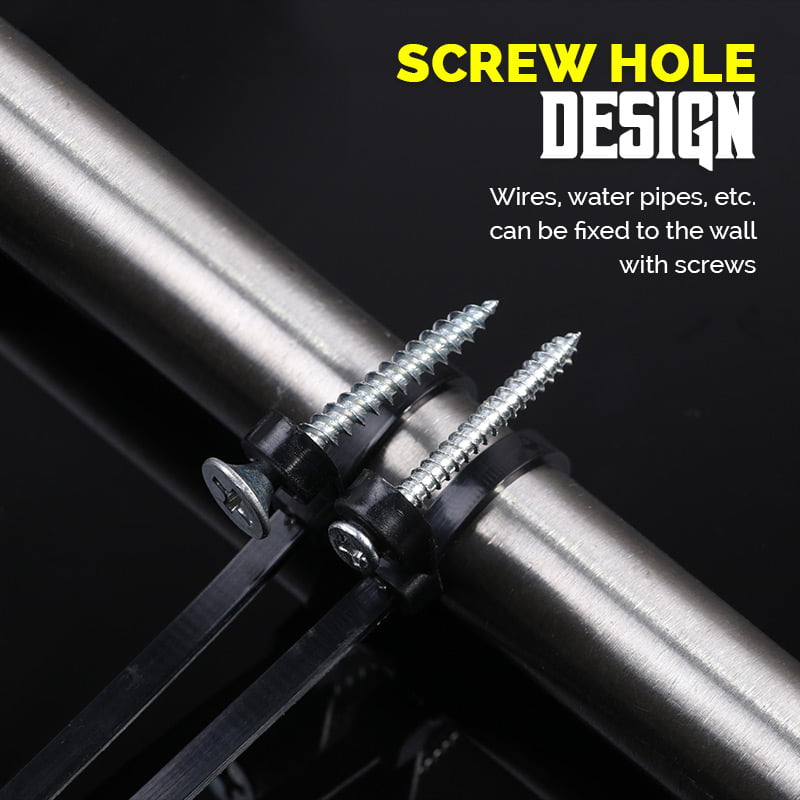 🧷 Buy More Save More🔥 Screw Hole Cable Ties✨