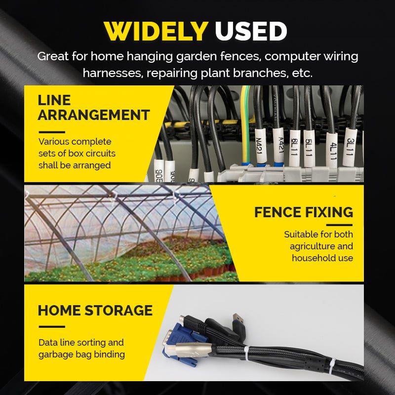 🧷 Buy More Save More🔥 Screw Hole Cable Ties✨