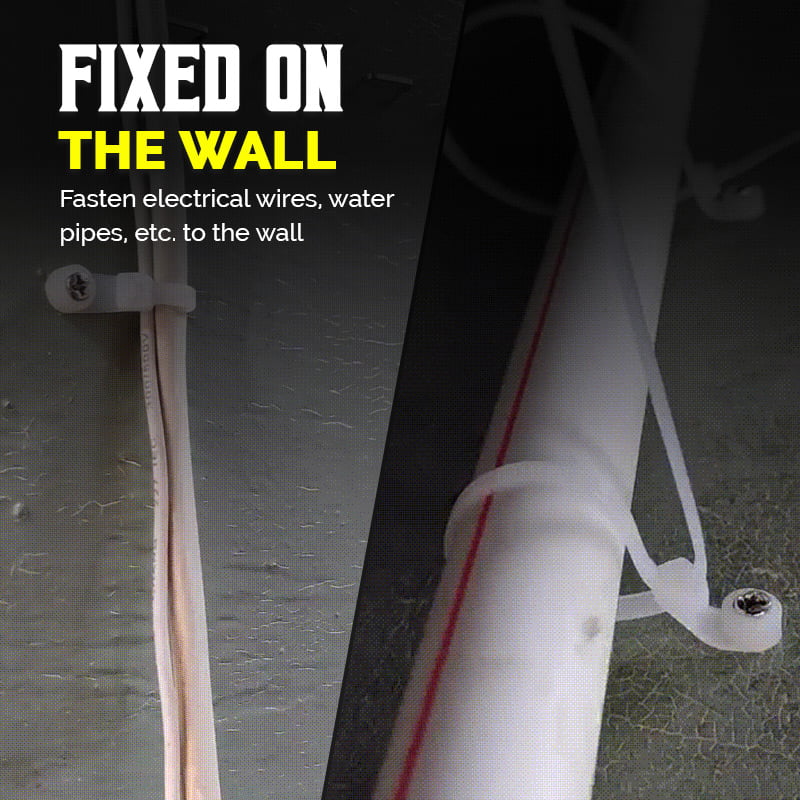 🧷 Buy More Save More🔥 Screw Hole Cable Ties✨
