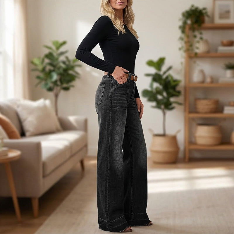 🎁2026 New Arrivals💥Women's Retro Flare Jeans with Pockets