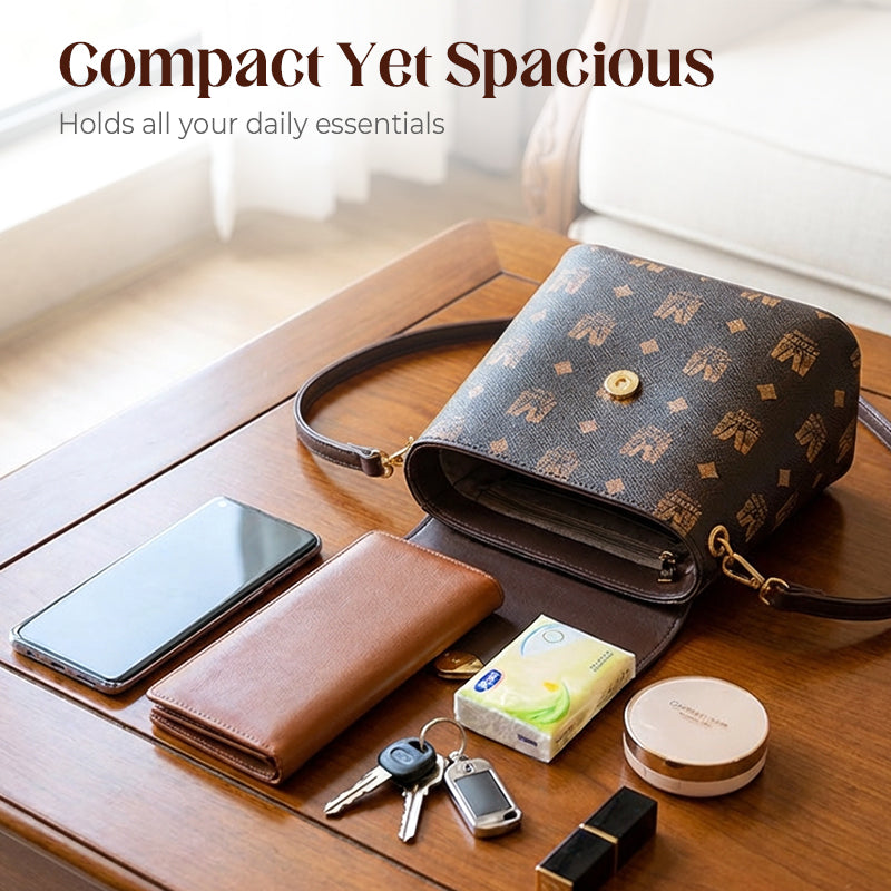 Women's Monogram Pattern Crossbody Bag