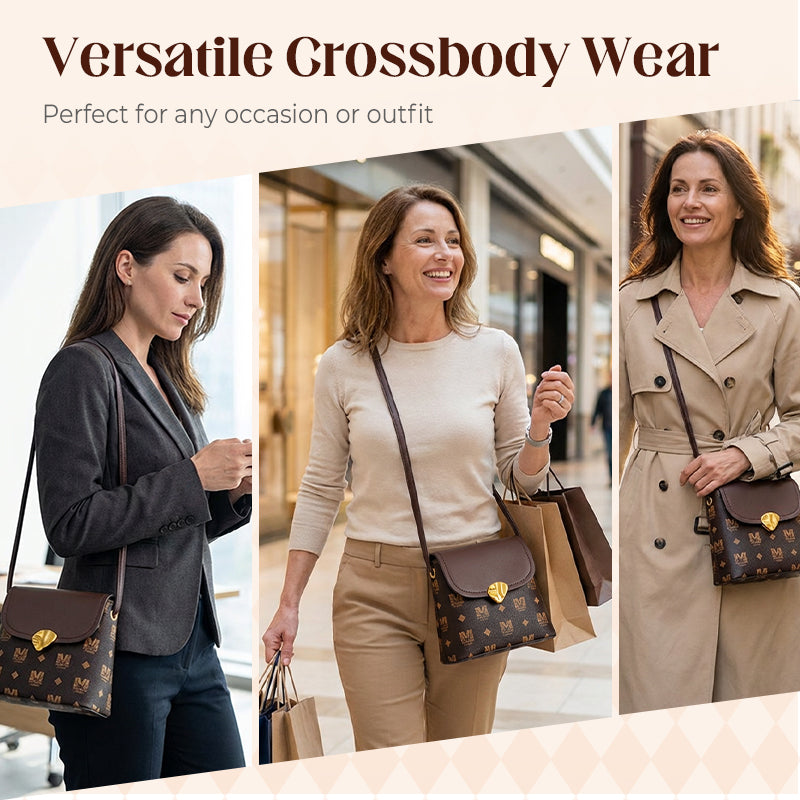 Women's Monogram Pattern Crossbody Bag