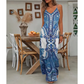 📢📢60% OFF !! ⏰Women’s Retro Print V-Neck Sleeveless Maxi Dress