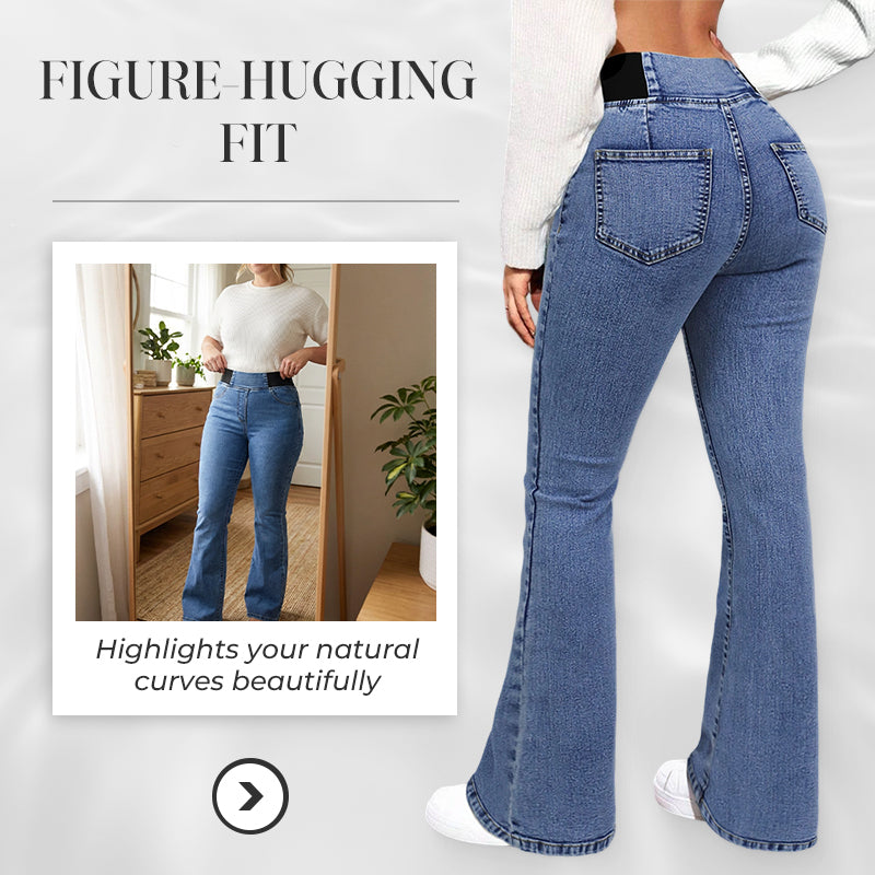 ⏰ Now only 50% off!⏰Women's High-Waist Stretch Flare Denim Jeans