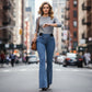 ⏰ Now only 50% off!⏰Women's High-Waist Stretch Flare Denim Jeans