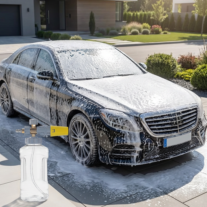 🧼 50% OFF NOW! 🚗 High-Pressure Foam Cannon – Thick Foam Coverage, Adjustable Spray & Fits All Standard Pressure Washers 💦