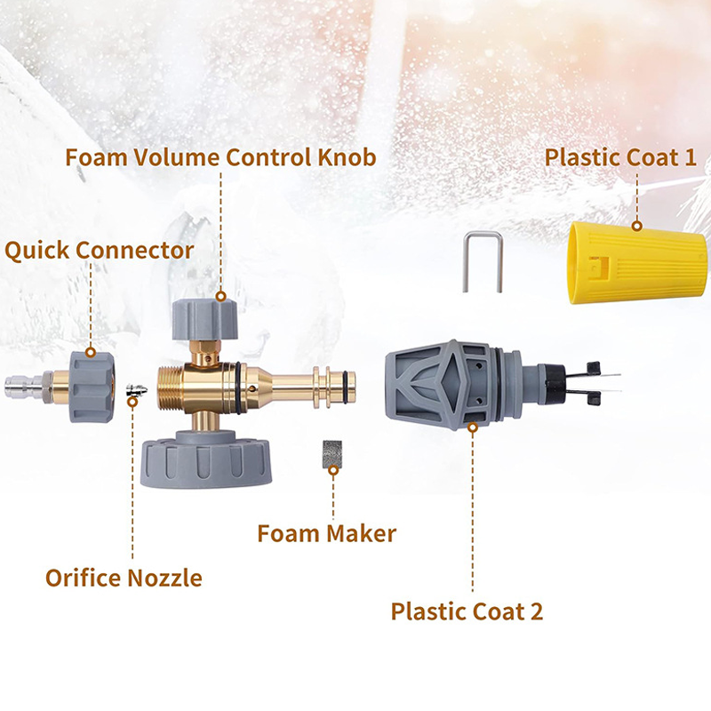 🧼 50% OFF NOW! 🚗 High-Pressure Foam Cannon – Thick Foam Coverage, Adjustable Spray & Fits All Standard Pressure Washers 💦
