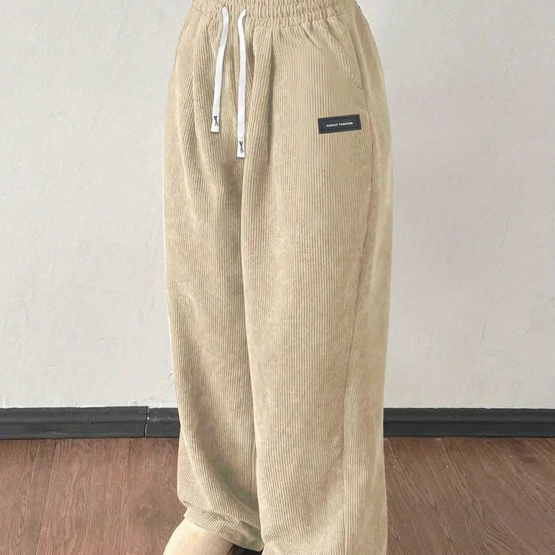 Women's Casual Corduroy Wide-Leg Pants