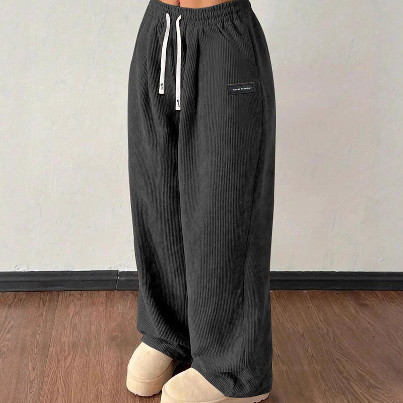 Women's Casual Corduroy Wide-Leg Pants