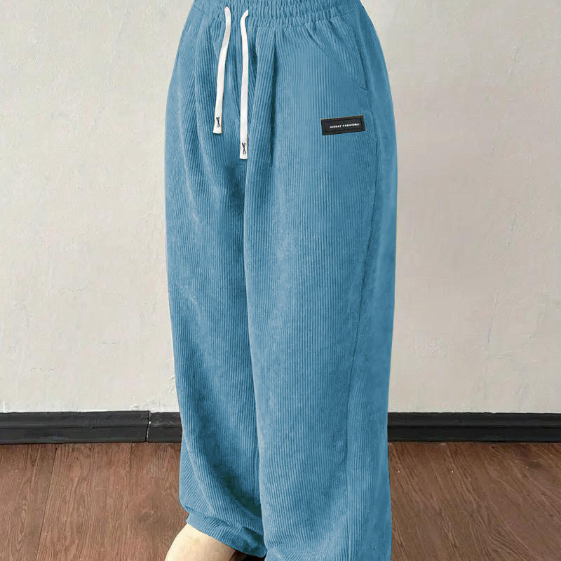 Women's Casual Corduroy Wide-Leg Pants