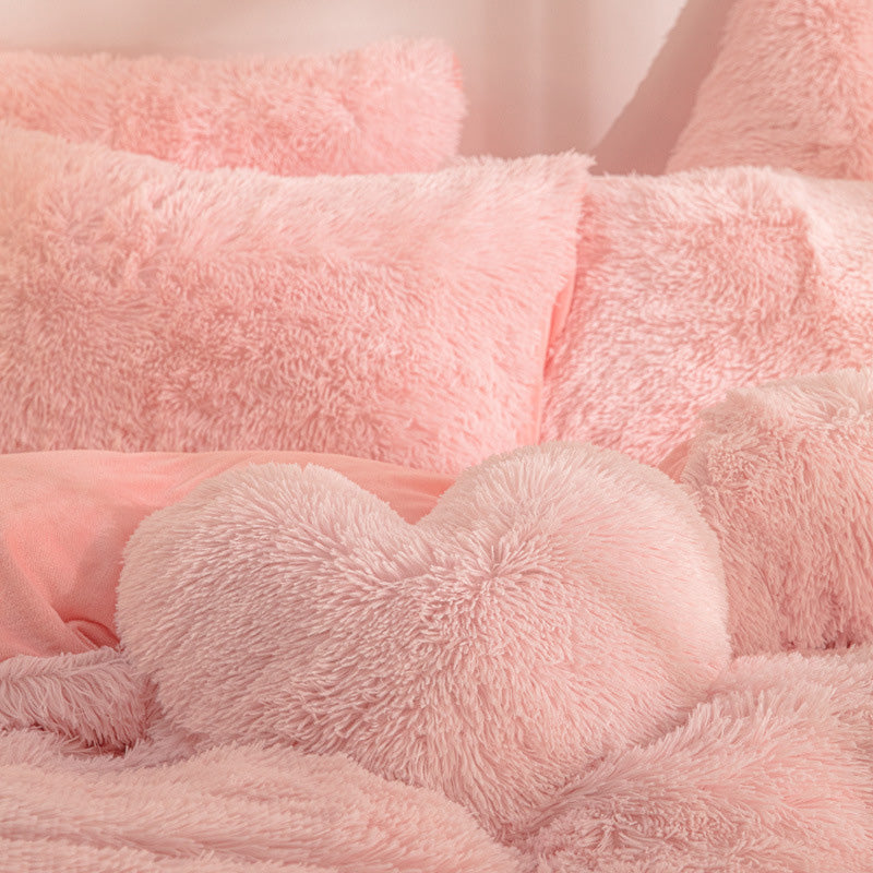 🎁[winter gift]🛏️Winter Warm Plush Bedding 4-Piece Set✨