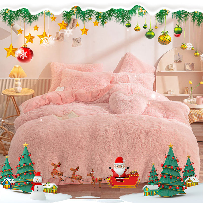 🎁[winter gift]🛏️Winter Warm Plush Bedding 4-Piece Set✨