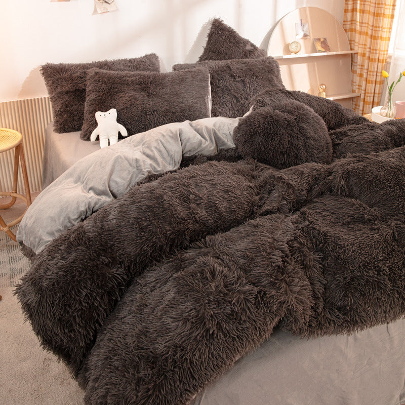 🎁[winter gift]🛏️Winter Warm Plush Bedding 4-Piece Set✨