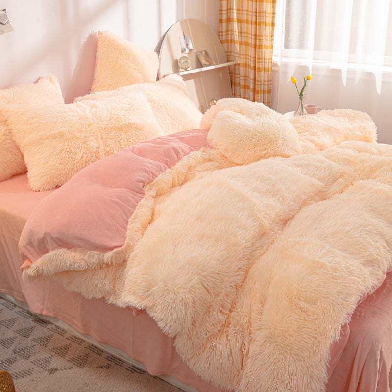 🎁[winter gift]🛏️Winter Warm Plush Bedding 4-Piece Set✨
