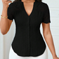 🌼LAST DAY SPECIAL - 60% OFF👚Women's V-Neck Lace Sleeve Button Down Summer Blouse