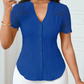 🌼LAST DAY SPECIAL - 60% OFF👚Women's V-Neck Lace Sleeve Button Down Summer Blouse