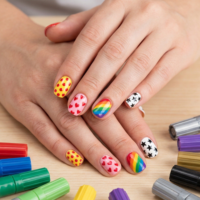 🥳2026 HOT SALE🥳💞50K+ SOLD!✨🎨 50% OFF! Dual‑Tip Nail Art Pens – Quick‑dry, no UV lamp. Fine & brush tips. 12/24 vibrant colors. Easy DIY at home. No smudges, just art! 💅🖌️