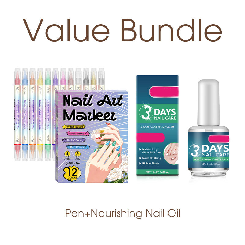 🥳2026 HOT SALE🥳💞50K+ SOLD!✨🎨 50% OFF! Dual‑Tip Nail Art Pens – Quick‑dry, no UV lamp. Fine & brush tips. 12/24 vibrant colors. Easy DIY at home. No smudges, just art! 💅🖌️