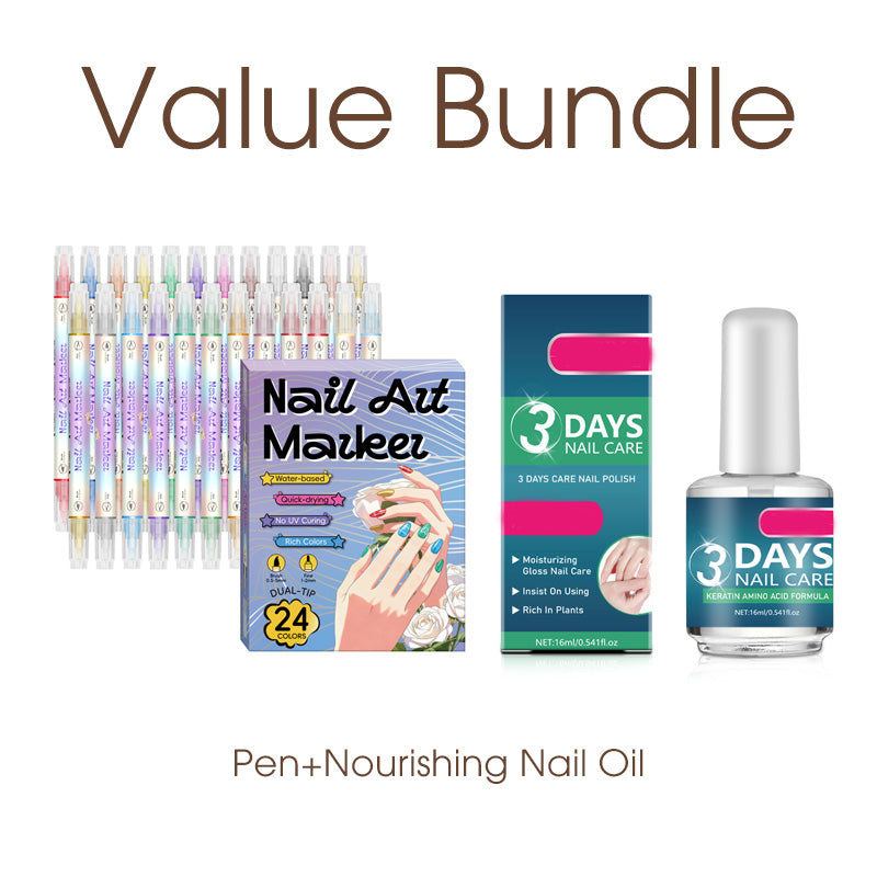🥳2026 HOT SALE🥳💞50K+ SOLD!✨🎨 50% OFF! Dual‑Tip Nail Art Pens – Quick‑dry, no UV lamp. Fine & brush tips. 12/24 vibrant colors. Easy DIY at home. No smudges, just art! 💅🖌️