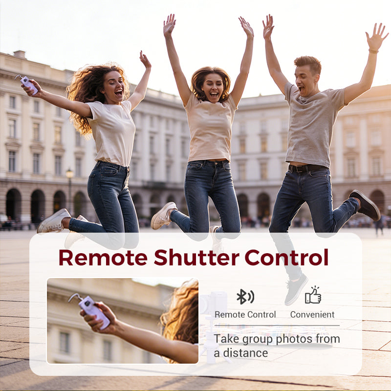 📸 Multifunctional Smartphone Photography Handle Mount | Anti-shake Grip · 180° Rotation for Landscape/Portrait Switching · Folds into a Desktop Stand