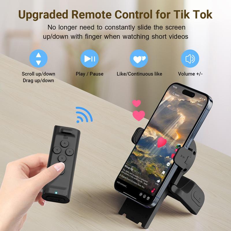 📸 Multifunctional Smartphone Photography Handle Mount | Anti-shake Grip · 180° Rotation for Landscape/Portrait Switching · Folds into a Desktop Stand