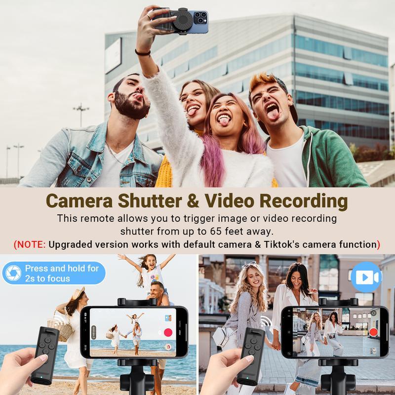 📸 Multifunctional Smartphone Photography Handle Mount | Anti-shake Grip · 180° Rotation for Landscape/Portrait Switching · Folds into a Desktop Stand