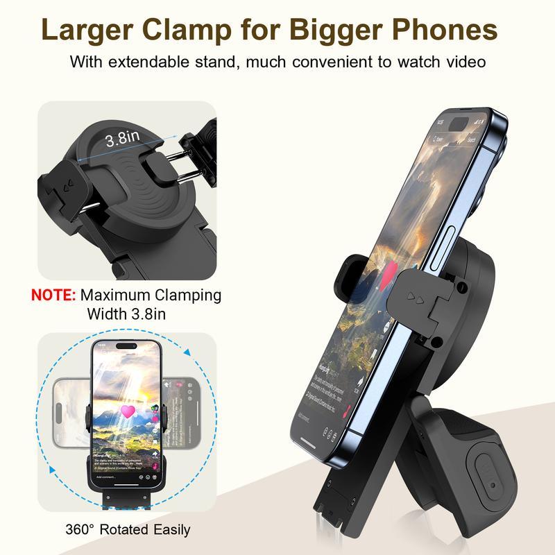 📸 Multifunctional Smartphone Photography Handle Mount | Anti-shake Grip · 180° Rotation for Landscape/Portrait Switching · Folds into a Desktop Stand