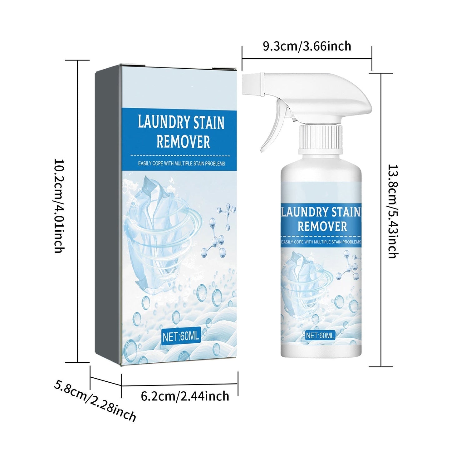 🏆 Last Day Special Price £9.78 ! 💐🔥Buy 2 Get 1 Free🔥Powerful Laundry Stain Remover Spray