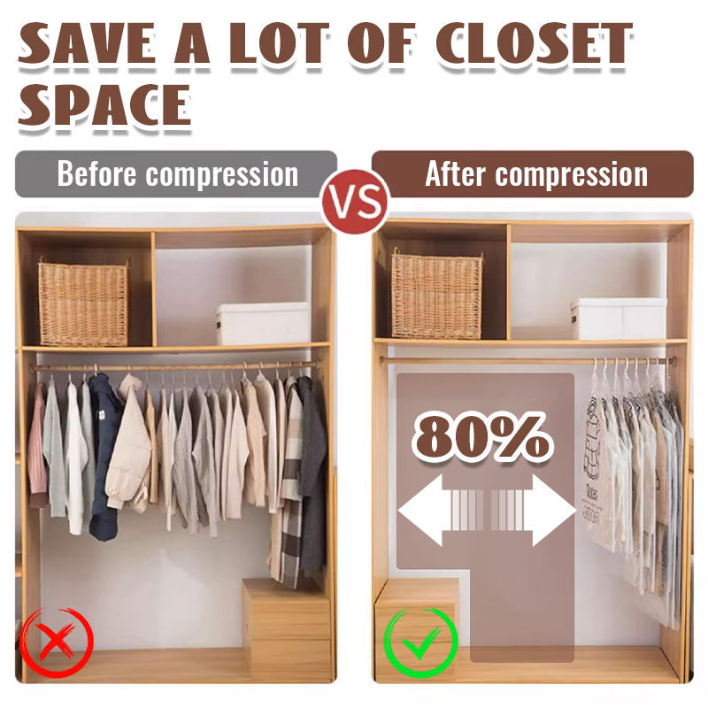 🧥Hanging Vacuum Storage Bags – Hanging Design for Wardrobe, Air Vacuum Compression, Waterproof Dustproof & Space-Saving 🧹